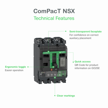 کلید اتوماتیک کامپکت اشنایدر ComPacT NSX100F 100A