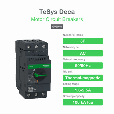 کلید حرارتی اشنایدر TeSys GV3 مدل GV3P40