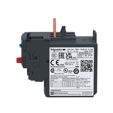 بیمتال اشنایدر الکتریک مدل LRD10 جریان 4 تا 6 آمپر - Image 3