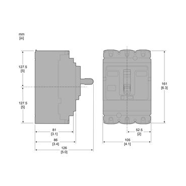کلید اتوماتیک کامپکت اشنایدر ComPacT NSX100F 100A